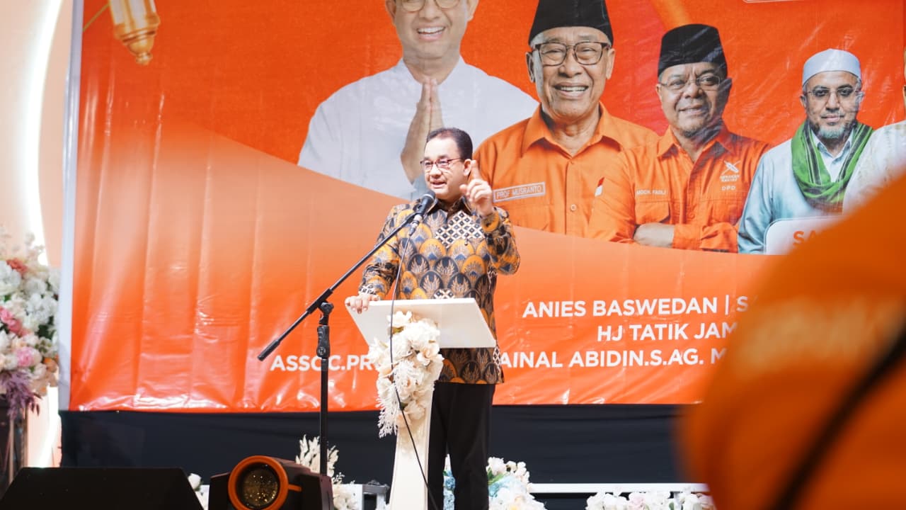 Hadiri Halal Bihalal Gerakan Rakyat Jatim di Surabaya, Anies Sampaikan Visi Keadilan Sosial