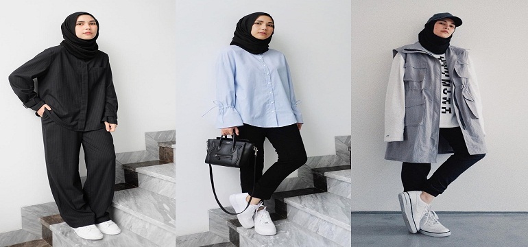 Jilbab ini Cocok Banget untuk Baju atau Outfit Warna Hitam, Cobain Yuk
