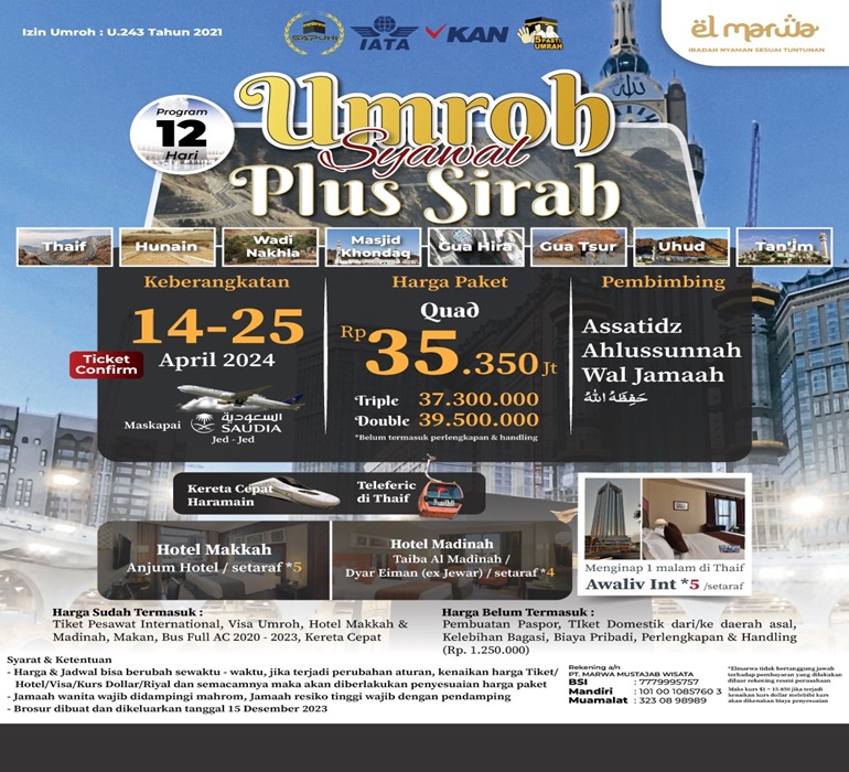 Kelebihan Umroh Pada Bulan April Bertepatan Bulan Syawal 2024
